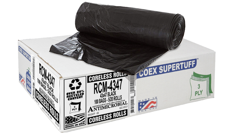 COEX Supertuff 3-Ply Antimicrobial on Rolls Box